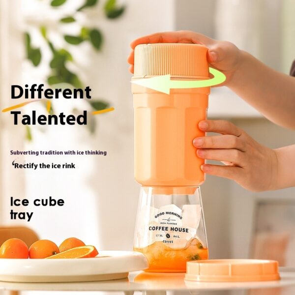 Twisting Ice Cup Rotating Release Ice Cube Trays Rotation With Cover Ice Block Mold For Freezer Home Refrigerator Storage - Image 5